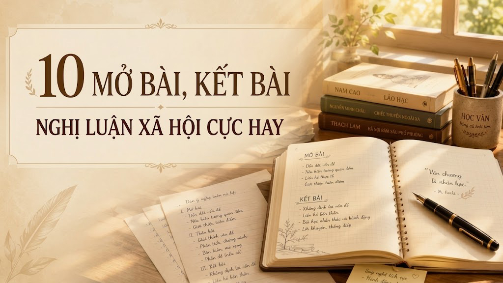 10 Mở bài, Kết bài Nghị luận xã hội cực hay dành cho bạn