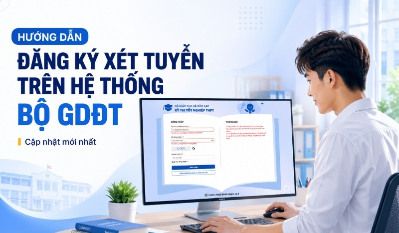 Hướng dẫn đăng ký xét tuyển đại học 2026 trên hệ thống của Bộ GD&ĐT