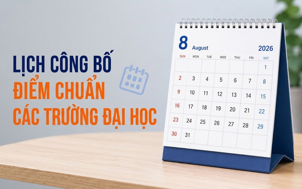 Lịch công bố điểm chuẩn các trường đại học năm 2026