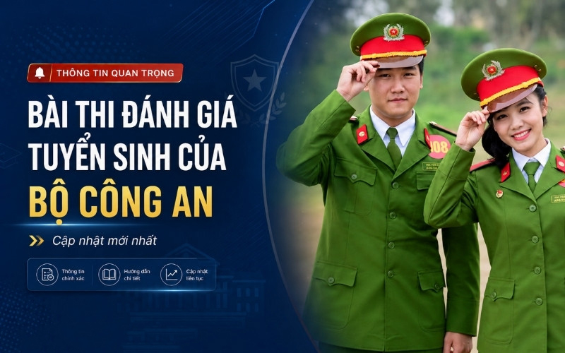Cấu trúc, lịch thi, cách tính điểm bài thi đánh giá Bộ Công an năm 2026