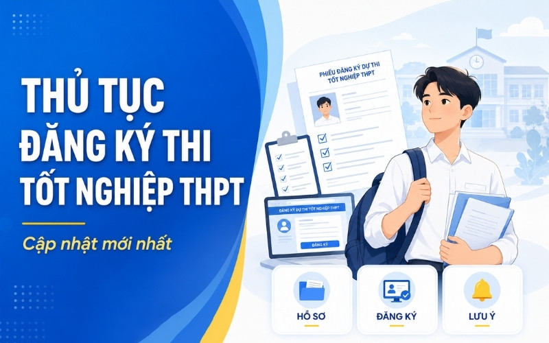 Thủ tục đăng ký thi tốt nghiệp THPT năm 2026 mới nhất