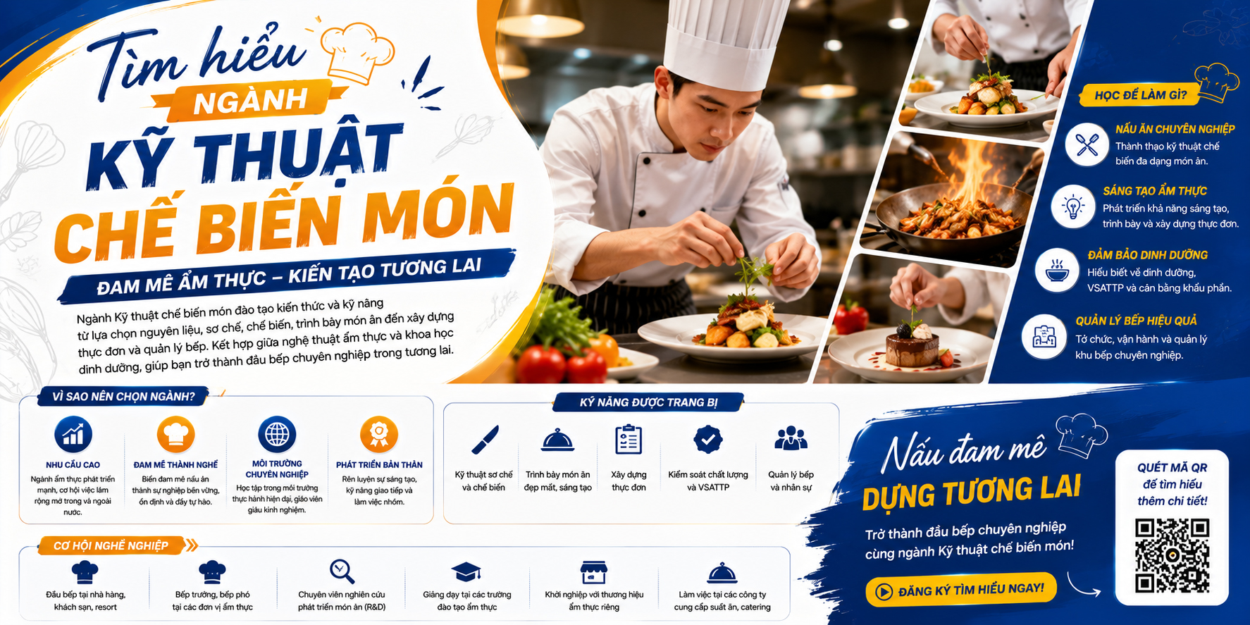 Ngành Kỹ thuật Chế biến Món Ăn Là Gì? Học Trường Nào? Cơ Hội Việc Làm Ra Sao?