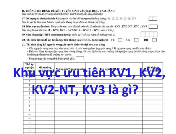 Khu vực 1, 2, 3 là gì? Cách cộng điểm ưu tiên theo từng khu vực ưu tiên