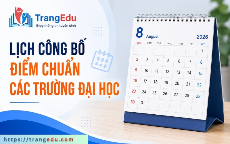 Lịch công bố điểm chuẩn các trường đại học năm 2026