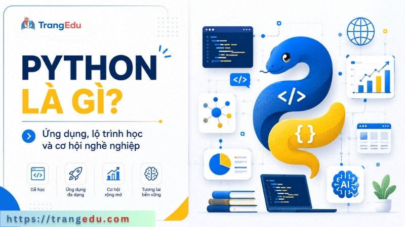 Python là gì? Ứng dụng, lộ trình học và cơ hội nghề nghiệp