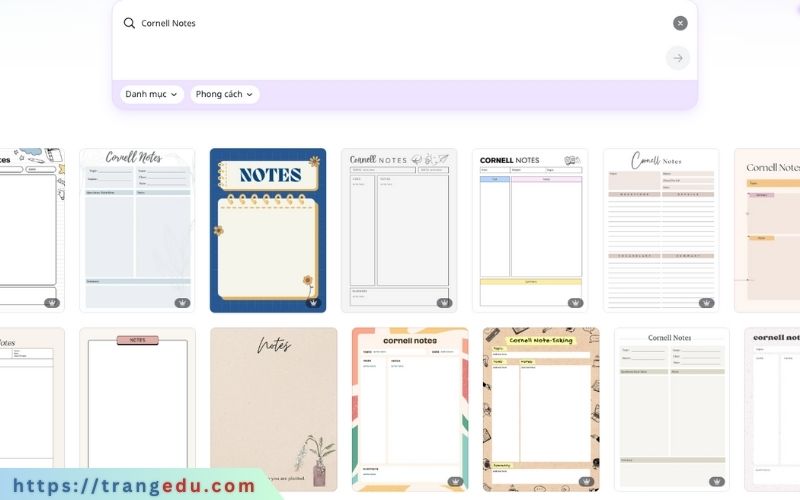 cornell notes tren canva