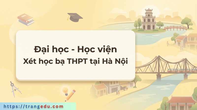 Đại học – Học viện Xét học bạ khu vực Hà Nội