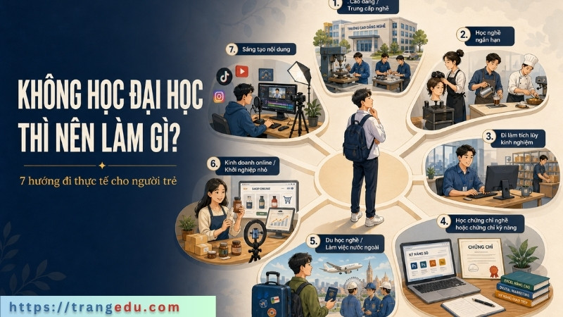 Gợi ý 7 hướng đi nếu bạn không lựa chọn học đại học