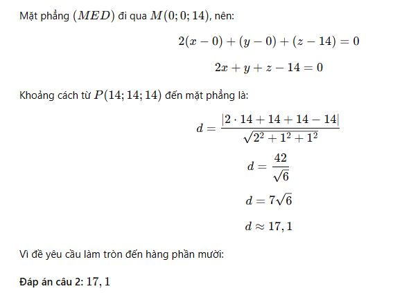 Phần III Câu 2.2 thi Toán THPT 2026