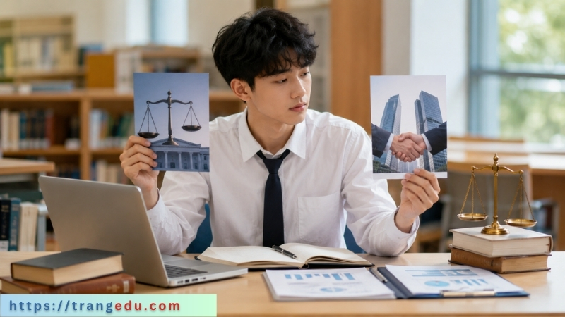 Ngành Luật và Luật kinh tế khác nhau thế nào?